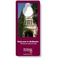 .020 White PVC Plastic Door Hanger (4"x9"), Full Color